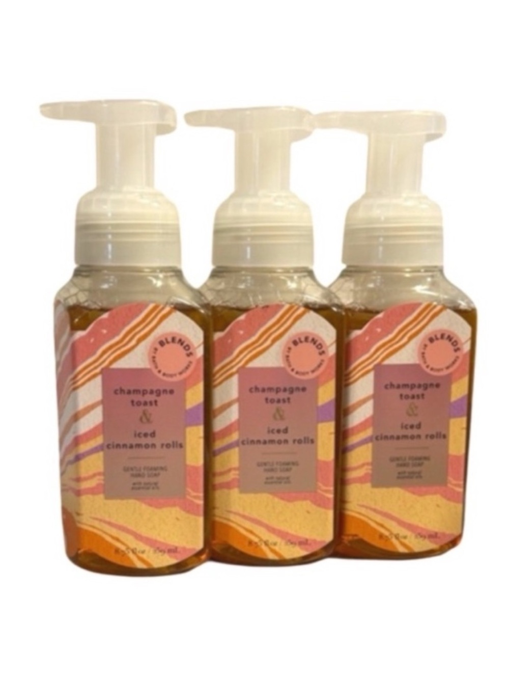 3 Champagne Toast and Iced Cinnamon Roll Hand Soap